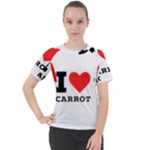 I love carrots  Women s Sport Raglan Tee