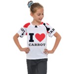 I love carrots  Kids  Mesh Piece Tee