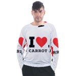 I love carrots  Men s Long Sleeve Raglan Tee