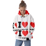 I love carrots  Kids  Oversized Hoodie