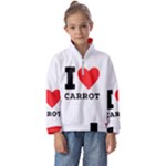 I love carrots  Kids  Half Zip Hoodie