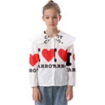 I love carrots  Kids  Peter Pan Collar Blouse