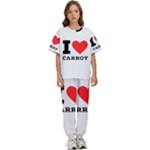 I love carrots  Kids  Tee and Pants Sports Set