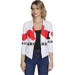 I love carrots  Women s Casual 3/4 Sleeve Spring Jacket