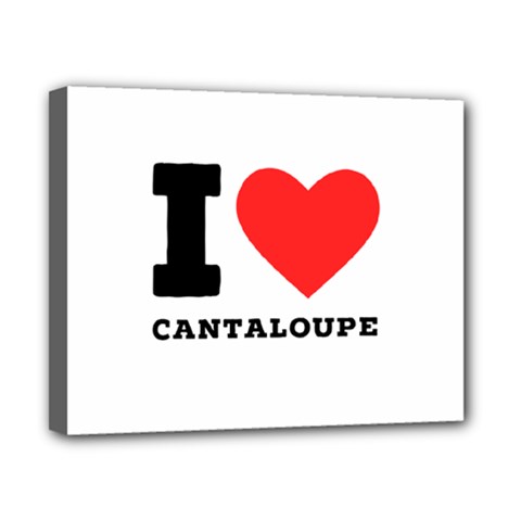 I love cantaloupe  Canvas 10  x 8  (Stretched) from ArtsNow.com