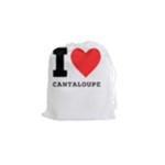 I love cantaloupe  Drawstring Pouch (Small)