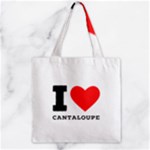 I love cantaloupe  Zipper Grocery Tote Bag