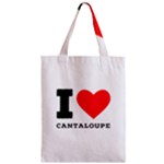 I love cantaloupe  Zipper Classic Tote Bag