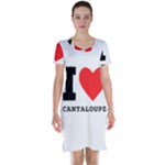 I love cantaloupe  Short Sleeve Nightdress