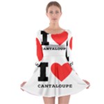 I love cantaloupe  Long Sleeve Skater Dress