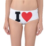 I love cantaloupe  Mid-Waist Bikini Bottoms