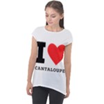 I love cantaloupe  Cap Sleeve High Low Top