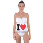 I love cantaloupe  Tie Back One Piece Swimsuit
