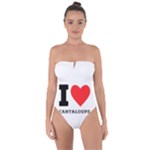 I love cantaloupe  Tie Back One Piece Swimsuit