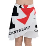 I love cantaloupe  Chiffon Wrap Front Skirt