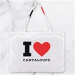 I love cantaloupe  Zipper Medium Tote Bag