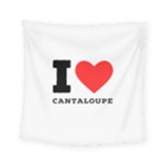 I love cantaloupe  Square Tapestry (Small)