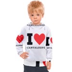 I love cantaloupe  Kids  Hooded Pullover