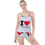 I love cantaloupe  Boyleg Tankini Set 