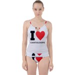 I love cantaloupe  Cut Out Top Tankini Set