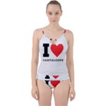 I love cantaloupe  Cut Out Top Tankini Set