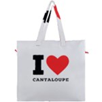 I love cantaloupe  Canvas Travel Bag