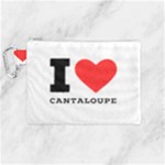 I love cantaloupe  Canvas Cosmetic Bag (Medium)