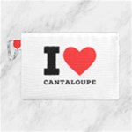 I love cantaloupe  Canvas Cosmetic Bag (Large)