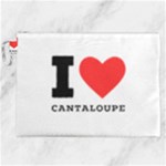 I love cantaloupe  Canvas Cosmetic Bag (XXL)