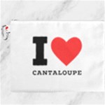 I love cantaloupe  Canvas Cosmetic Bag (XXXL)