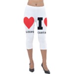 I love cantaloupe  Lightweight Velour Capri Leggings 