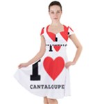 I love cantaloupe  Cap Sleeve Midi Dress