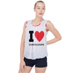 I love cantaloupe  Bubble Hem Chiffon Tank Top