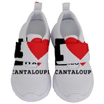 I love cantaloupe  Kids  Velcro No Lace Shoes