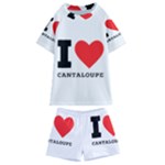 I love cantaloupe  Kids  Swim Tee and Shorts Set