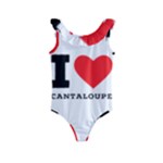 I love cantaloupe  Kids  Frill Swimsuit