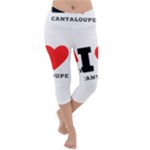 I love cantaloupe  Lightweight Velour Capri Yoga Leggings