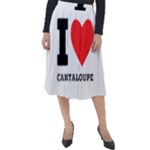 I love cantaloupe  Classic Velour Midi Skirt 