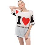 I love cantaloupe  Oversized Chiffon Top