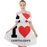 I love cantaloupe  Cut Out Shoulders Chiffon Dress