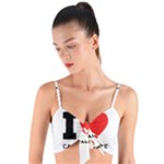 I love cantaloupe  Woven Tie Front Bralet