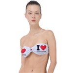 I love cantaloupe  Classic Bandeau Bikini Top 