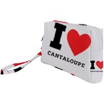 I love cantaloupe  Wristlet Pouch Bag (Small)