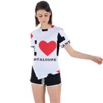 I love cantaloupe  Asymmetrical Short Sleeve Sports Tee