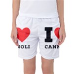 I love cannoli  Women s Basketball Shorts