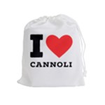 I love cannoli  Drawstring Pouch (XL)