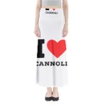 I love cannoli  Full Length Maxi Skirt