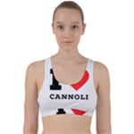 I love cannoli  Back Weave Sports Bra