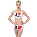 I love cannoli  Layered Top Bikini Set