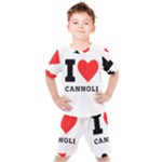 I love cannoli  Kids  Tee and Shorts Set